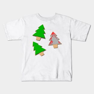 Christmas Trees and Bloody Spearheads Kids T-Shirt